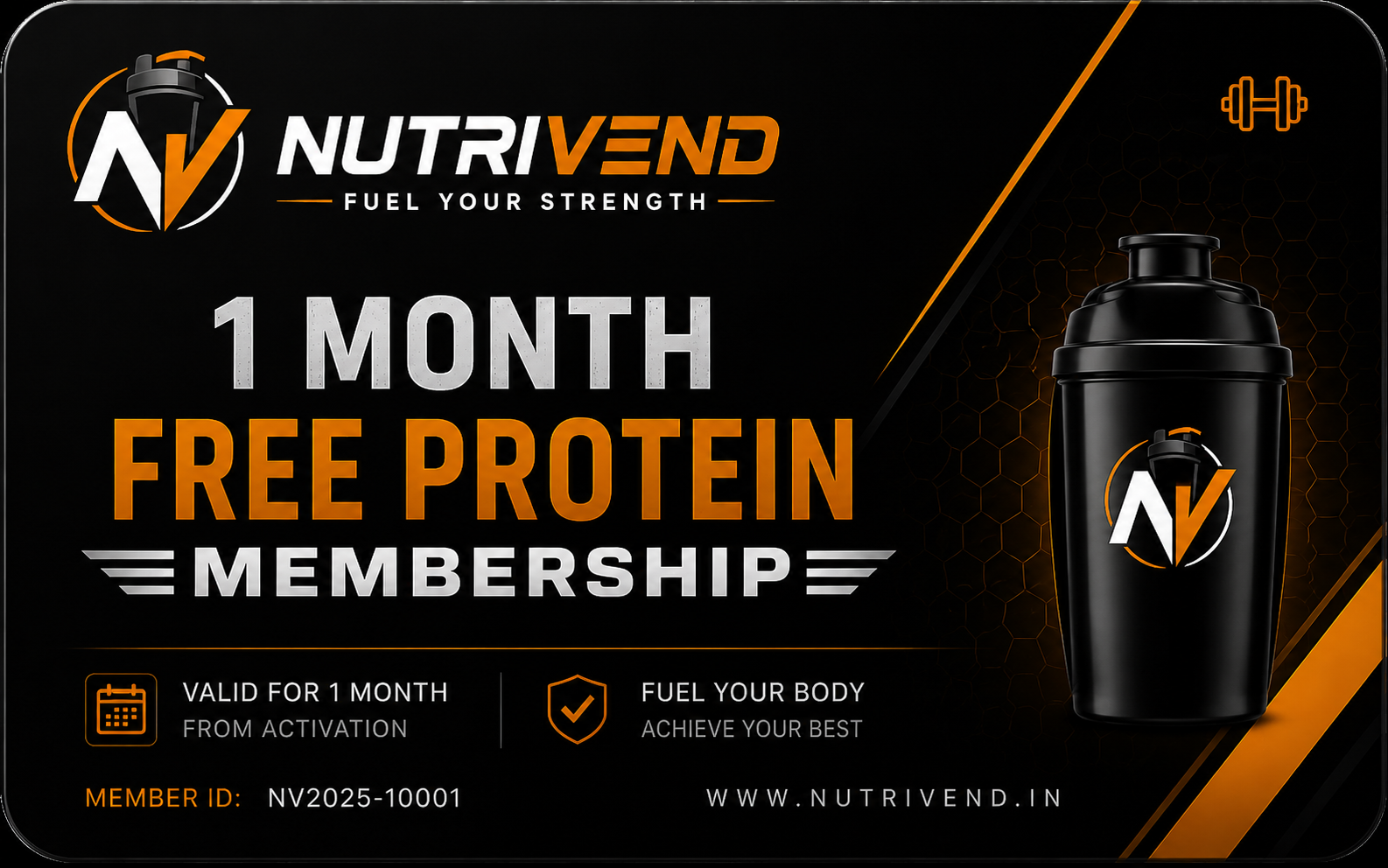 1 Month Free Protein Membership